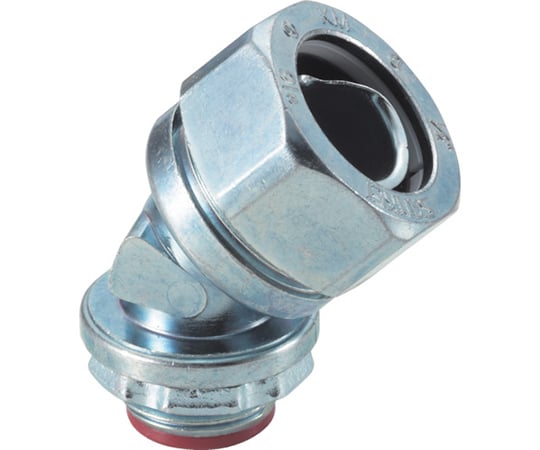 ケイフレックス用　45°コネクタ　ノックアウト接続用　管用平行おねじ付き