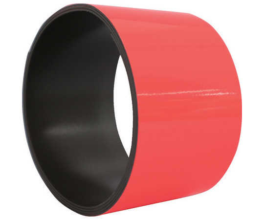 蛍光マグネットシート 50mm×1m レッド