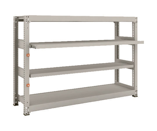 スチールラック M3型中量棚 1800X471XH1200 4段うちスライド2段 単体