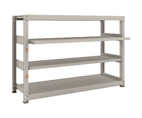 スチールラック M3型中量棚 1800X571XH1200 4段うちスライド2段 単体