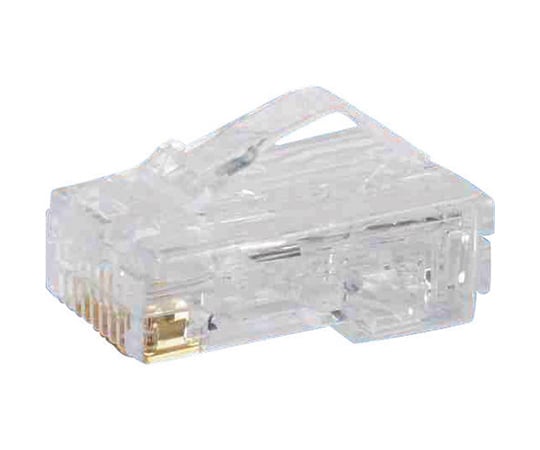 カテゴリ5E　細径ケーブル用モジュラープラグ　AWG28単線・撚線　100個入り