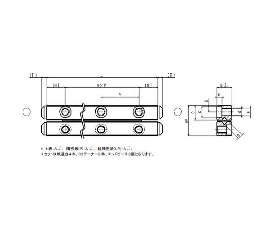 日本ベアリング スライドウェイNVS1030形ローラー NVS1030-7Z 7個-