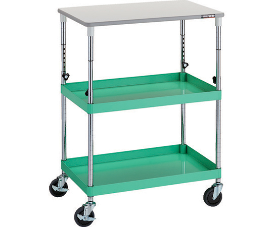 フェニックスワゴン 省音 750X500XH880～1130 天板付 YG色