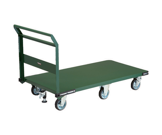鋼鉄製運搬車 1400X750 プレス6輪車 Lストッパー付 PH-1L-6SS