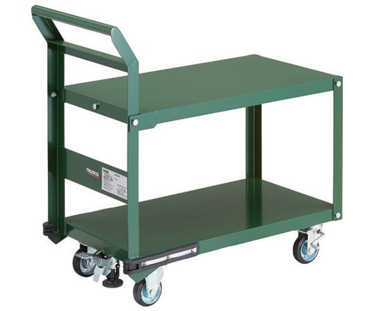 鋼鉄製運搬車 800X450 片袖2段型 プレス車 Lストッパー付