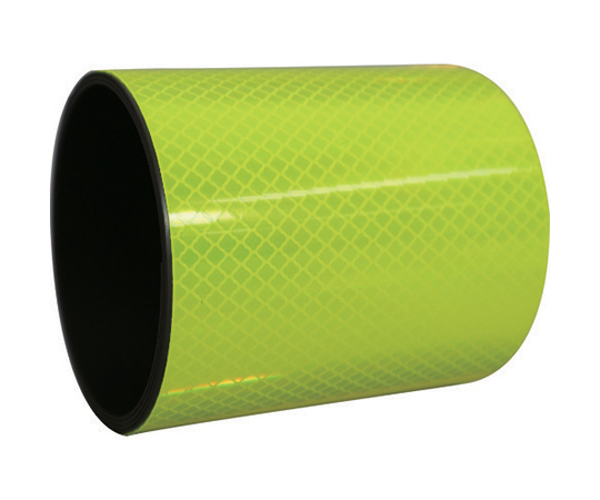 プリズム反射マグネットシート 100mm×1m 蛍光レモンイエロー