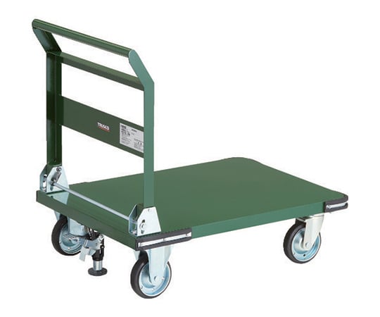 鋼鉄製運搬車 折りたたみ式 900X600 Φ150プレス車 Lストッパー付