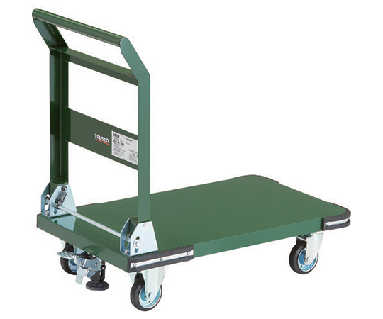 鋼鉄製運搬車 折りたたみ式 800X450 Φ100プレス車 Lストッパー付