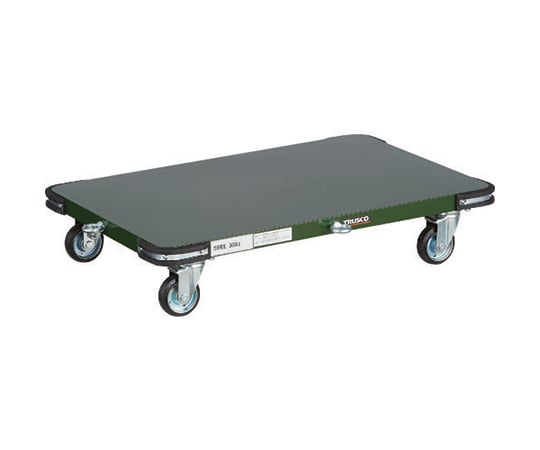 鋼鉄製平台車　900X600　Φ100プレス車　フック引棒付