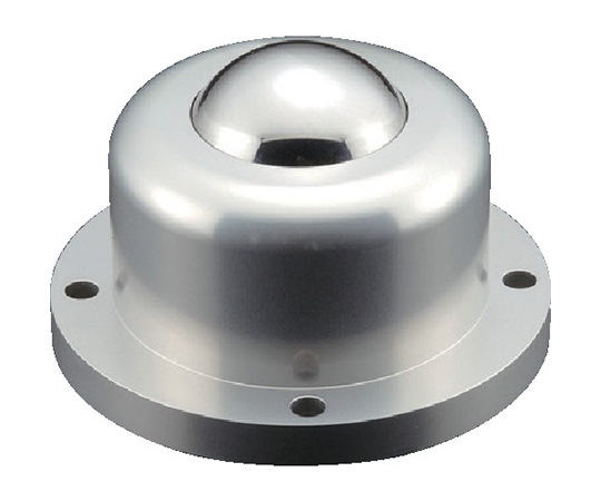 ボールキャスター ゴミ排出穴付 上向き用 フランジタイプ スチール製 許容荷重1800kg