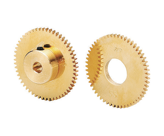 黄銅平歯車 S75B 100A-0315 形状A1 モジュール0.75 歯数100