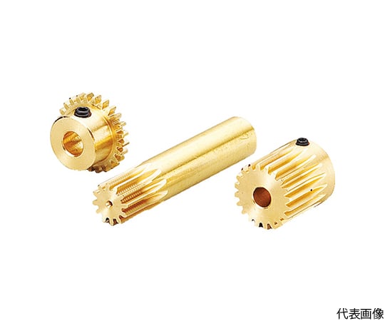 黄銅平歯車 S75B 14K+0805 形状K2 モジュール0.75 歯数14