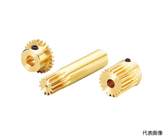 黄銅平歯車 S75B 15K+0805 形状K2 モジュール0.75 歯数15