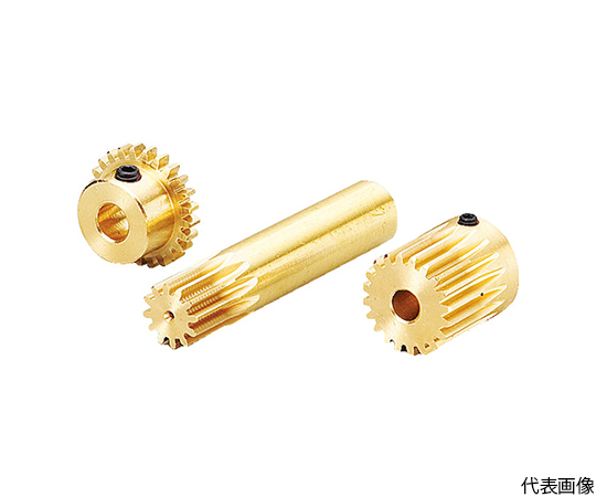 黄銅平歯車 S75B 28B+0306 形状B1 モジュール0.75 歯数28