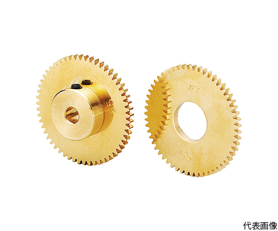黄銅平歯車　形状B1　モジュール0.75　歯数40
