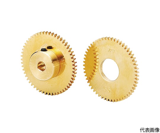 黄銅平歯車 S75B 45B+0306 形状B1 モジュール0.75 歯数45