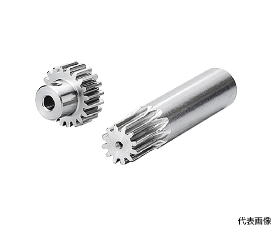 ステンレス平歯車 S80SU 16B*0504 形状B1 モジュール0.8 歯数16