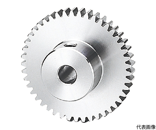 ステンレス平歯車 S80SU 22B*0704 形状B1 モジュール0.8 歯数22 歯幅7mm 穴径Φ4mm