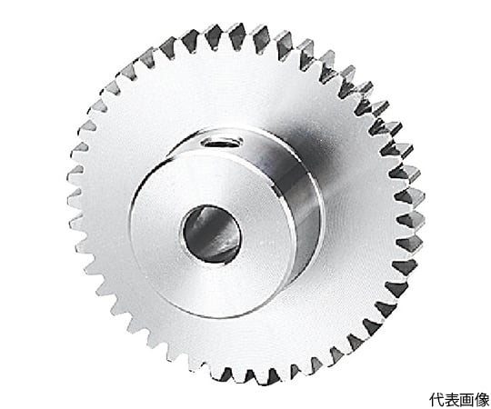 ステンレス平歯車　形状B1　モジュール0.8　歯数24　歯幅5mm　穴径Φ5mm