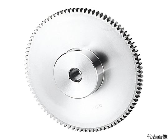 ステンレス平歯車 S80SU 60B*0506 形状B1 モジュール0.8 歯数60 歯幅5mm 穴径Φ6mm