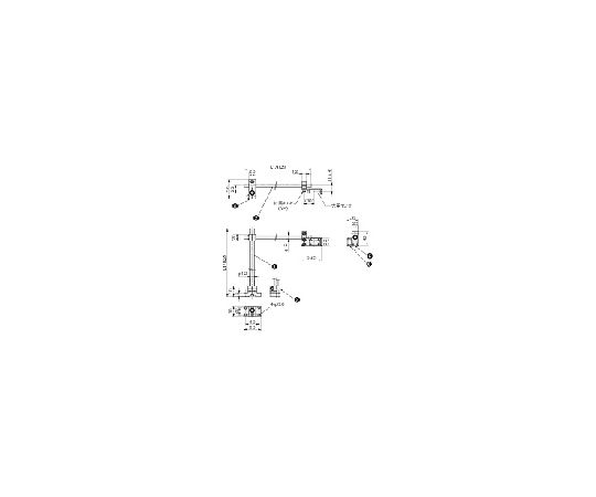 センサスタンドアルミシリーズ　L型　SAC300-300