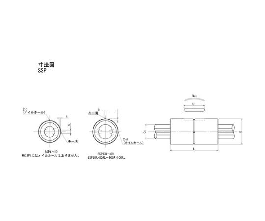 ボールスプライン用シャフト　軸径16mm　全長500mm　SSP16A-500