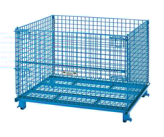 ネットパレット　1200X1000X890　粉体塗装　青