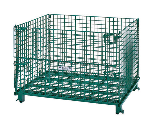 ネットパレット　1200X1000X890　粉体塗装　緑