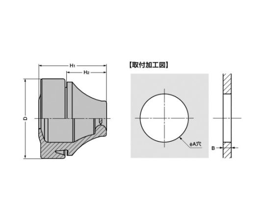 （210038249）T-1458330-P50防水・防塵グロメット 1箱（50個入）　T-1458330-P50