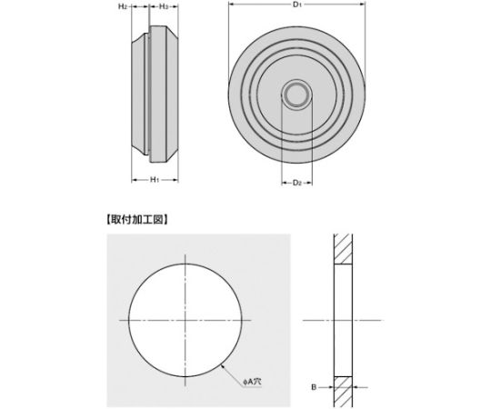 （210038266）T-1475711-P50防水・防塵グロメット 1袋（50個入）　T-1475711-P50