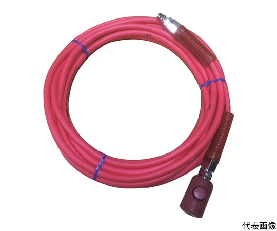PVCソフトブレードエアホース（ボタン式カップリング付）　φ12.5mm×30mm