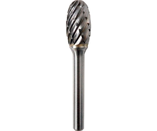 超硬バー タマゴd-steelカット 刃径12×刃長22×軸径6×軸長45 ロー付