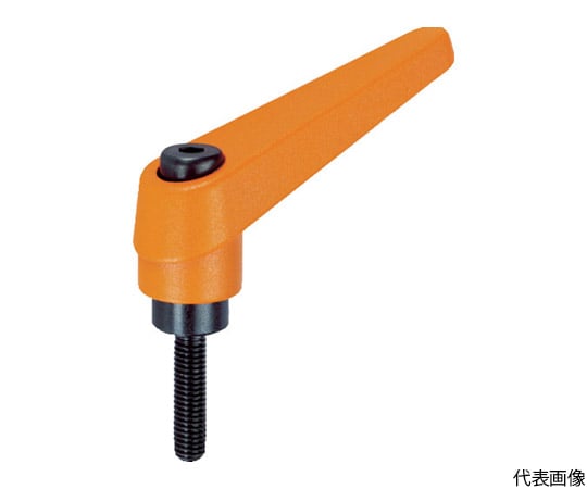 クランプレバー オレンジ オネジ M5 ねじ長40