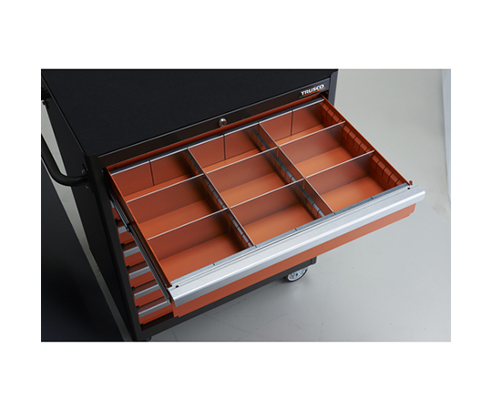 ローラーキャビネット　引出7段　100X7　仕切板付