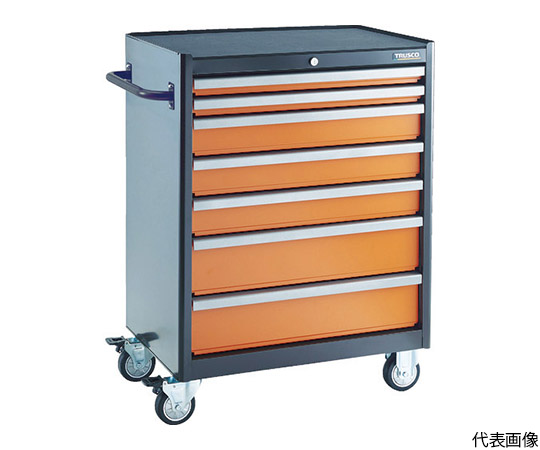 ローラーキャビネット　引出7段　50X2　100X3　150X2　仕切板付