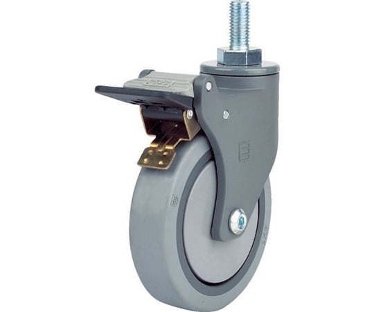 樹脂キャスター　自在SP付　エラストマー　100mm