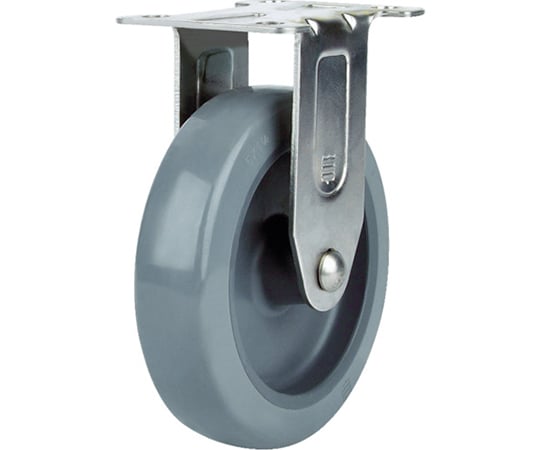 ステンレスキャスター　固定　ウレタン　75mm