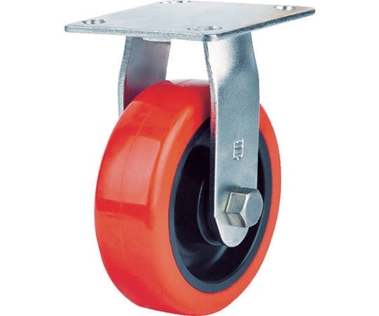 ステンレスキャスター　固定　ウレタン　125mm