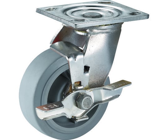 ステンレスキャスター 自在SP付 エラストマー 100mm