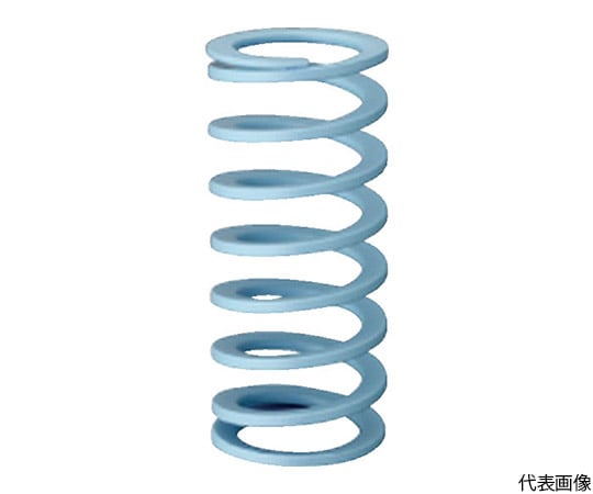 高たわみ用強力ばね　TUタイプ　65％たわみ　37x40　ライトブルー