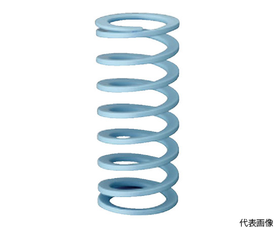 高たわみ用強力ばね　TUタイプ　65％たわみ　43x300　ライトブルー