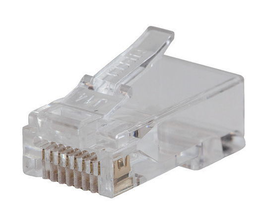 Pass-Thruモジュラープラグ　RJ45　CAT5E（10個入り）