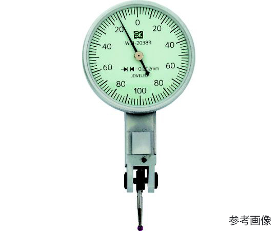 63-9653-87 ダイヤルインジケータ 0-0.2mm 測定子・ルビー WTI-2038R