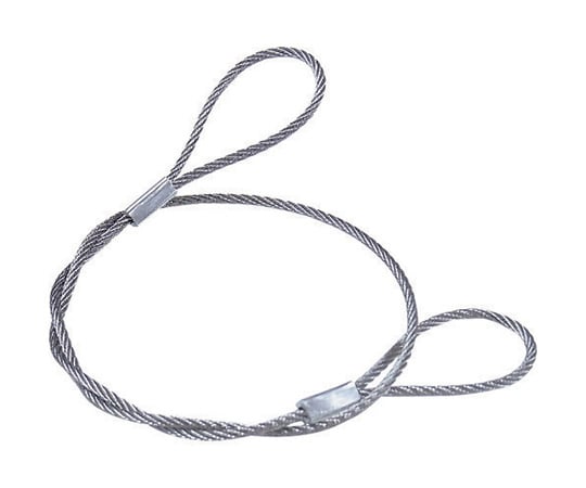 ステンレスカットワイヤー　アルミカシメ　0.45X300mm　（1本=1PK）