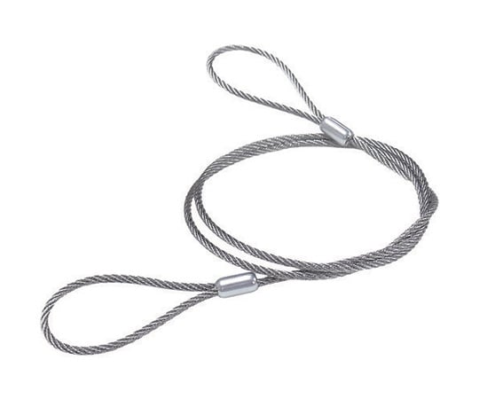 ステンレスカットワイヤー　アルミカシメ　2.0X1020mm　（1本=1PK）