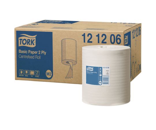 基本的な拭き取り作業 センターフィードディスペンサ 手 用 160 m x 200 mm 1箱（6個入）