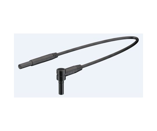 2　mmコネクタテストリード　黒　1m