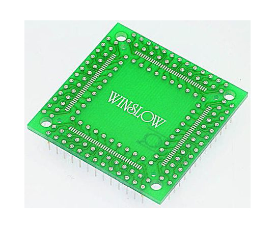 IC変換アダプタ　100ピン　メス　QFP　100極　0.5　mm　2.54　mm　ピッチ