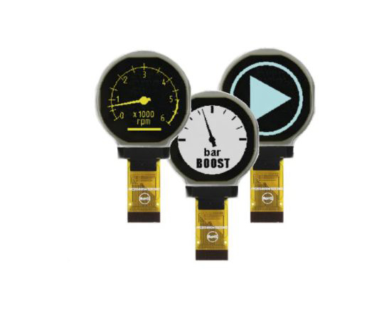 パッシブマトリクス　有機EL　ディスプレイ　白　128　x　128　COB