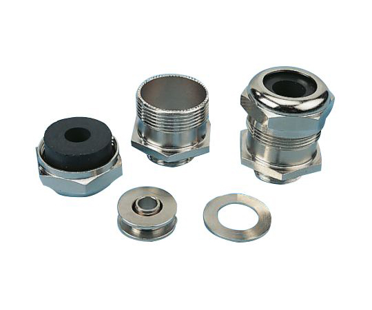 ケーブルグランド　径：PG16　材質：ニッケルめっき真鍮